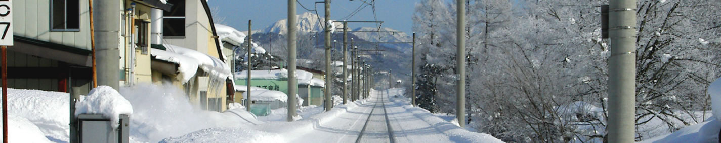 雪の線路